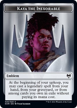 Emblem - Kaya the Inexorable (20) (Kaldheim)
