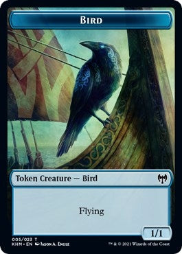 Bird (005) // Soldier Double-Sided Token (5 // 4) (Commander: Kaldheim)