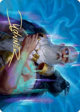 Alrund, God of the Cosmos Art Card (Gold-Stamped Signature) (9) (Art Series: Kaldheim)