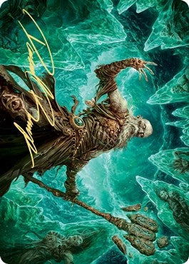 Draugr Necromancer Art Card (Gold-Stamped Signature) (22) (Art Series: Kaldheim)
