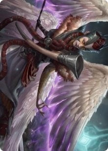 Firja, Judge of Valor Art Card (56) (Art Series: Kaldheim)