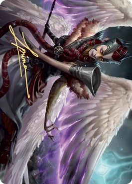 Firja, Judge of Valor Art Card (Gold-Stamped Signature) (56) (Art Series: Kaldheim)