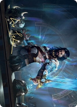 Halvar, God of Battle Art Card (Gold-Stamped Signature) (2) (Art Series: Kaldheim)