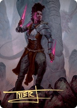 Kaya the Inexorable Art Card (Gold-Stamped Signature) (58) (Art Series: Kaldheim)