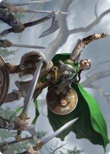 Maja, Bretagard Protector Art Card (61) (Art Series: Kaldheim)