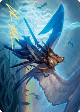 Righteous Valkyrie Art Card (Gold-Stamped Signature) (6) (Art Series: Kaldheim)
