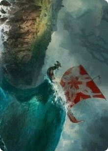 Run Ashore Art Card (19) (Art Series: Kaldheim)
