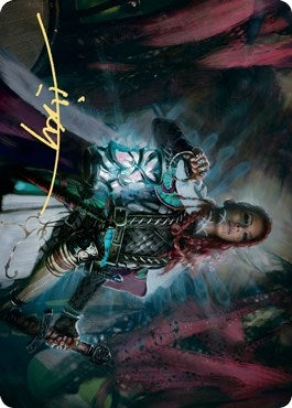 Tergrid, God of Fright Art Card (Gold-Stamped Signature) (27) (Art Series: Kaldheim)