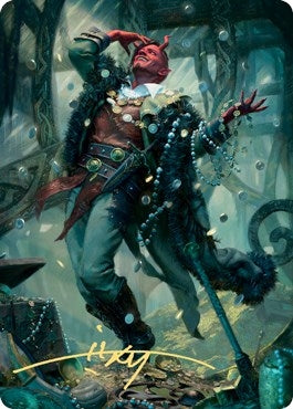 Tibalt, Cosmic Impostor Art Card (Gold-Stamped Signature) (67) (Art Series: Kaldheim)