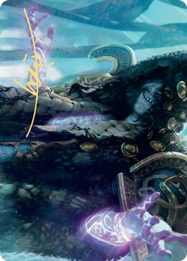 Valki, God of Lies Art Card (Gold-Stamped Signature) (28) (Art Series: Kaldheim)