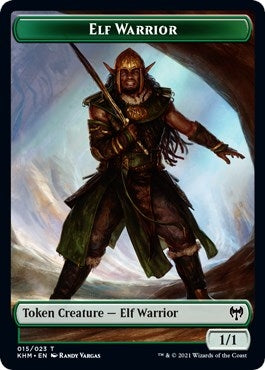 Elf Warrior // Troll Warrior Double-Sided Token (15 // 16) (Kaldheim)