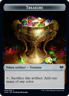 Image for Treasure // Emblem - Tibalt, Cosmic Impostor Double-Sided Token (19 // 21) - Magic: The Gathering
