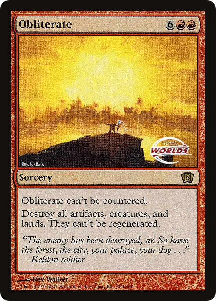 Obliterate (World Championship 2003) (204) (Oversize Cards)