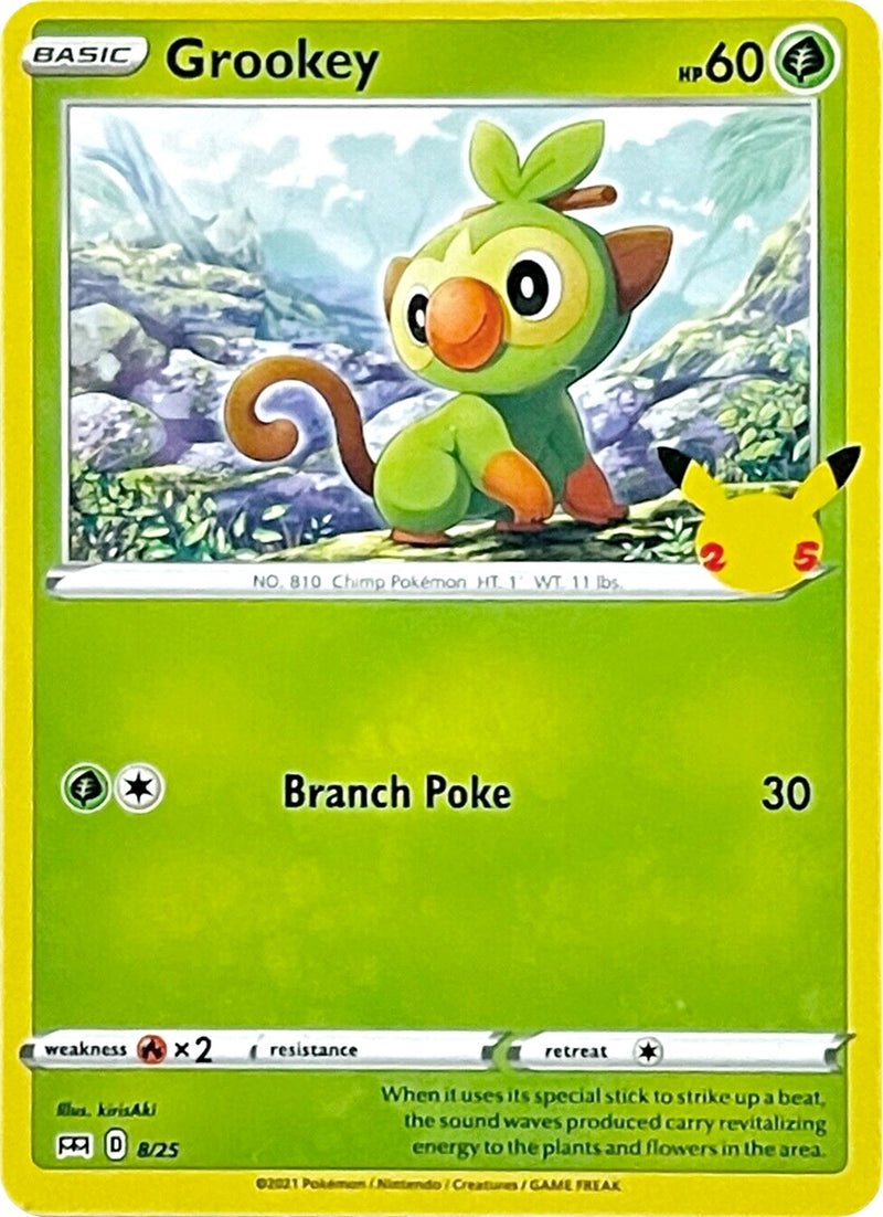 Image for Grookey (008/025) (McDonald's 25th Anniversary Promos) - Pokemon