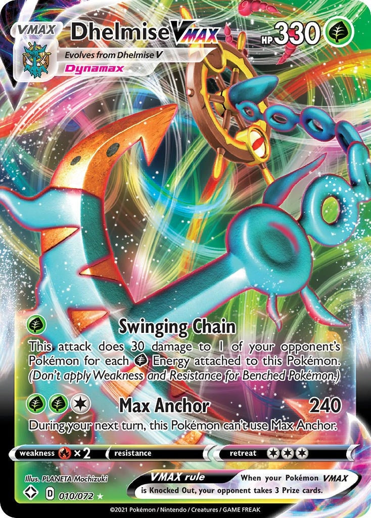 Image for Dhelmise VMAX (010/072) (Shining Fates) - Pokemon