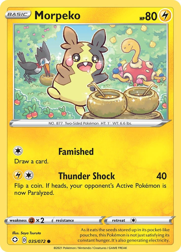 Image for Morpeko (035) (035/072) (Shining Fates) - Pokemon