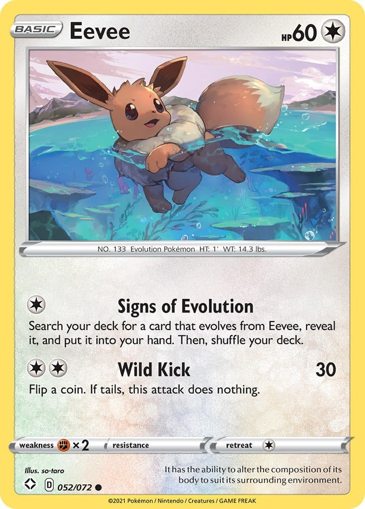 Image for Eevee (052/072) (Shining Fates) - Pokemon