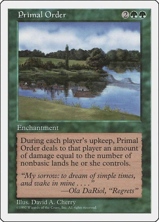 Primal Order (Fifth Edition)