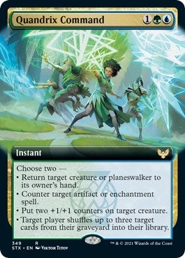 Quandrix Command (Extended Art) (349) (Strixhaven: School of Mages)