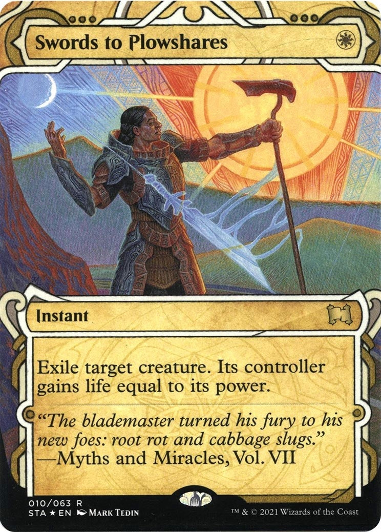 Swords to Plowshares (Foil Etched) (10) (Strixhaven: Mystical Archives)