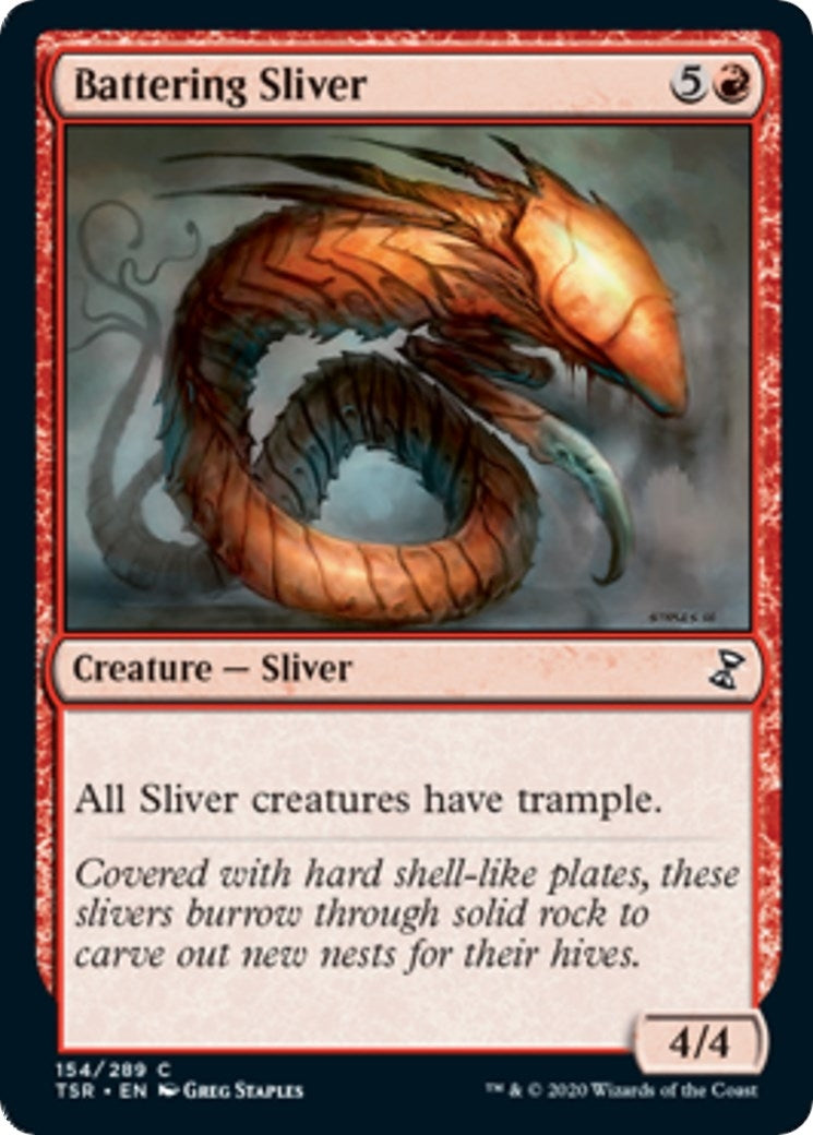 Battering Sliver (154) (Time Spiral: Remastered)