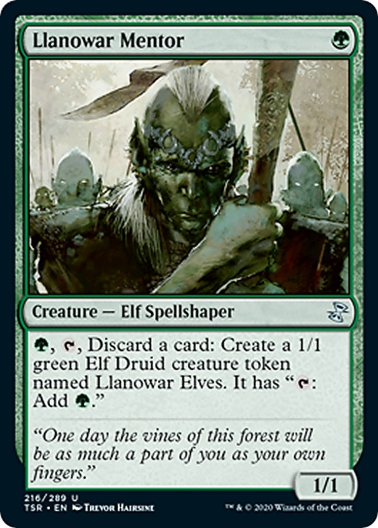 Llanowar Mentor (216) (Time Spiral: Remastered)