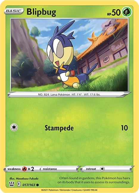 Image for Blipbug (017/163) (SWSH05: Battle Styles) - Pokemon