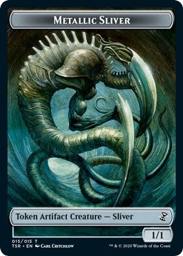 Metallic Sliver Token (15) (Time Spiral: Remastered)