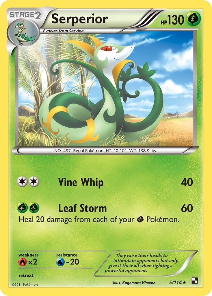 Image for Serperior - 5/114 (Green Tornado Theme Deck Exclusive) (005/114) (Deck Exclusives) - Pokemon
