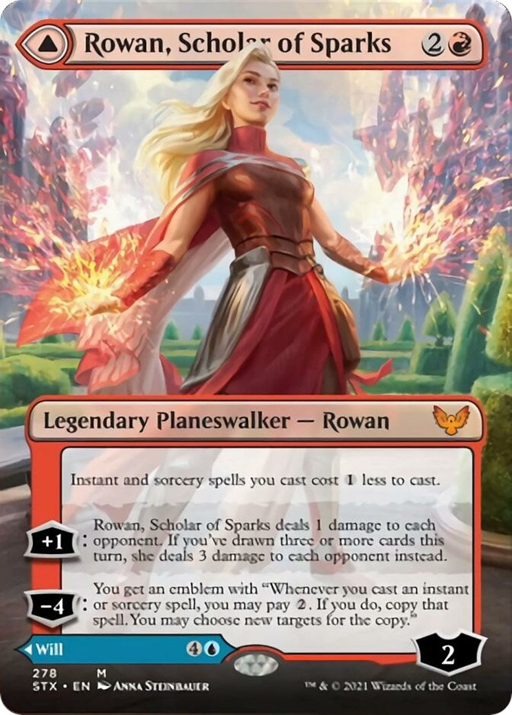 Rowan, Scholar of Sparks (Borderless) (278) (Strixhaven: School of Mages)