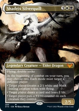 Shadrix Silverquill (Borderless) (280) (Strixhaven: School of Mages)