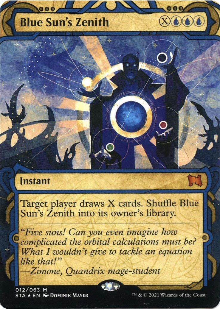 Blue Sun's Zenith (Foil Etched) (12) (Strixhaven: Mystical Archives)