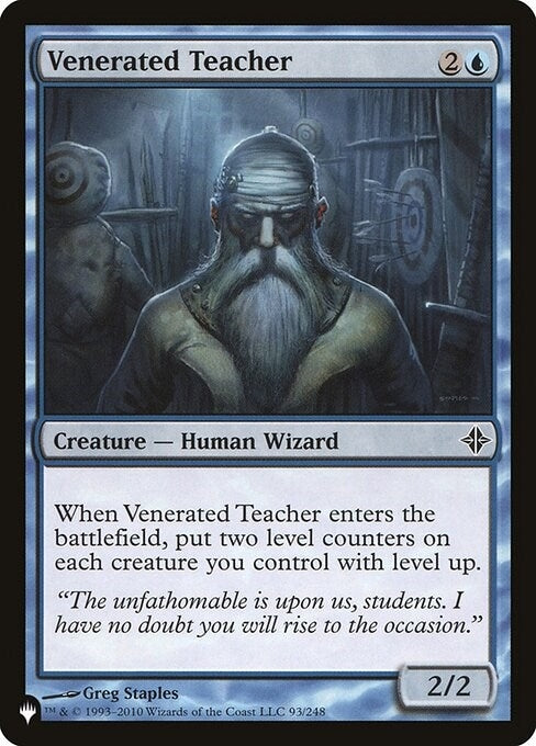 Venerated Teacher (93/248) (The List Reprints)