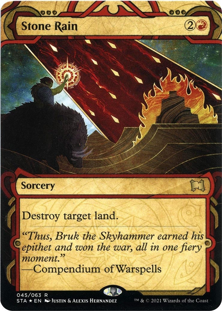 Stone Rain (Foil Etched) (45) (Strixhaven: Mystical Archives)