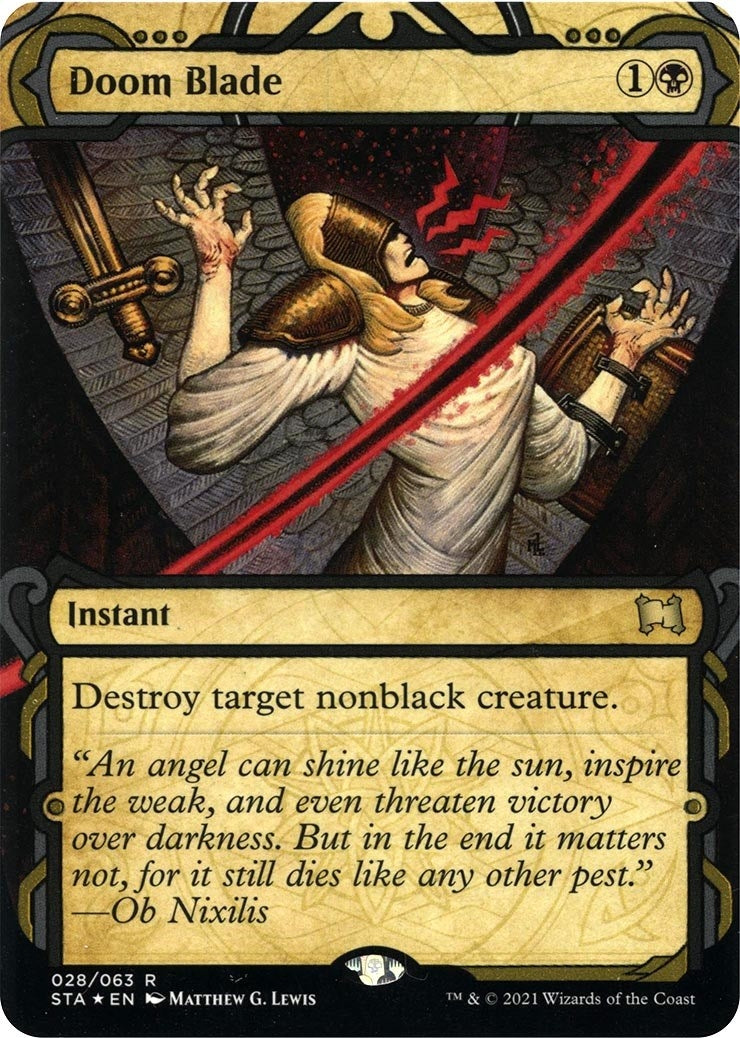 Doom Blade (Foil Etched) (28) (Strixhaven: Mystical Archives)