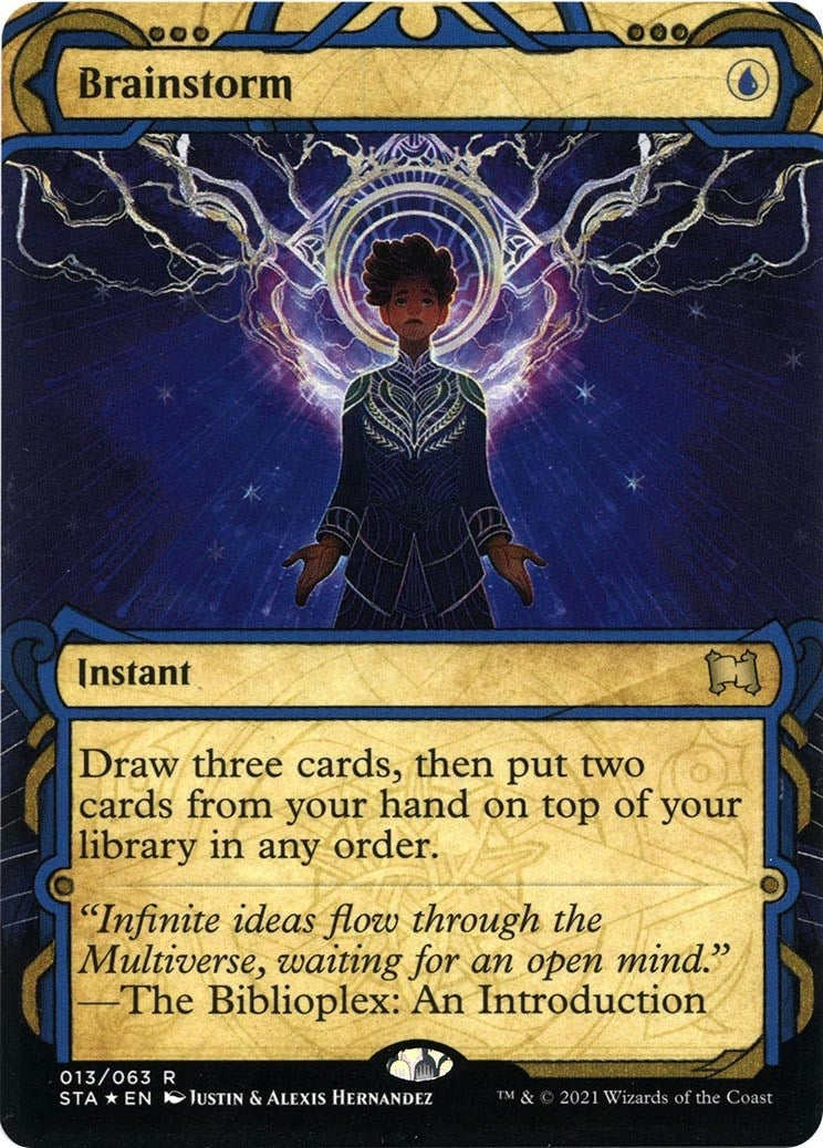 Brainstorm (Foil Etched) (13) (Strixhaven: Mystical Archives)