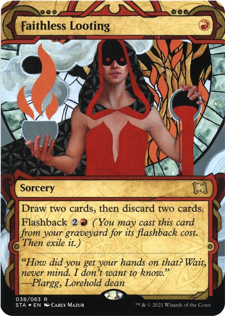 Faithless Looting (Foil Etched) (38) (Strixhaven: Mystical Archives)