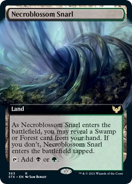 Necroblossom Snarl (Extended Art) (363) (Strixhaven: School of Mages)
