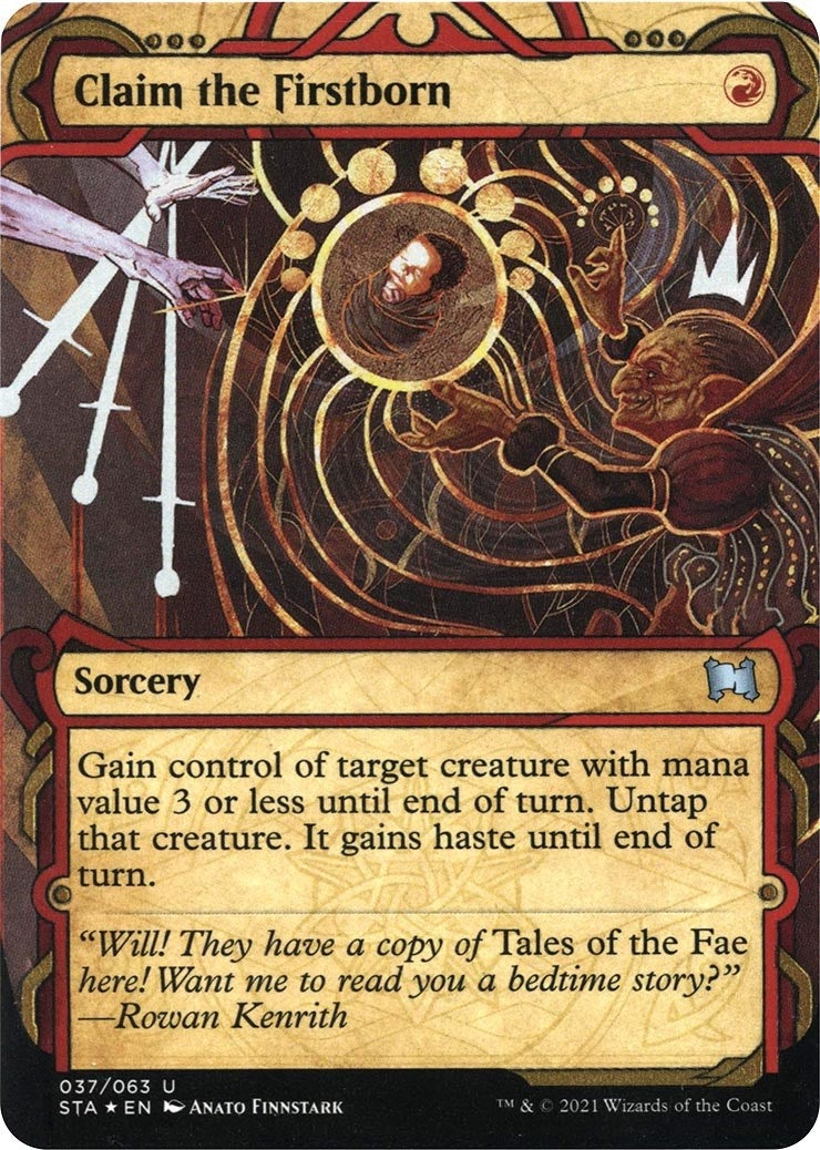 Claim the Firstborn (Foil Etched) (37) (Strixhaven: Mystical Archives)