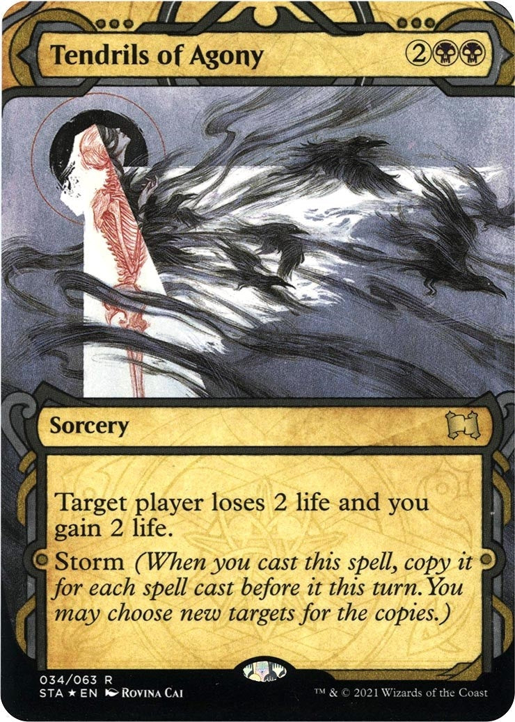 Tendrils of Agony (Foil Etched) (34) (Strixhaven: Mystical Archives)