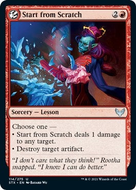 Start from Scratch (114) (Strixhaven: School of Mages)