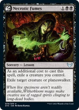 Necrotic Fumes (78) (Strixhaven: School of Mages)