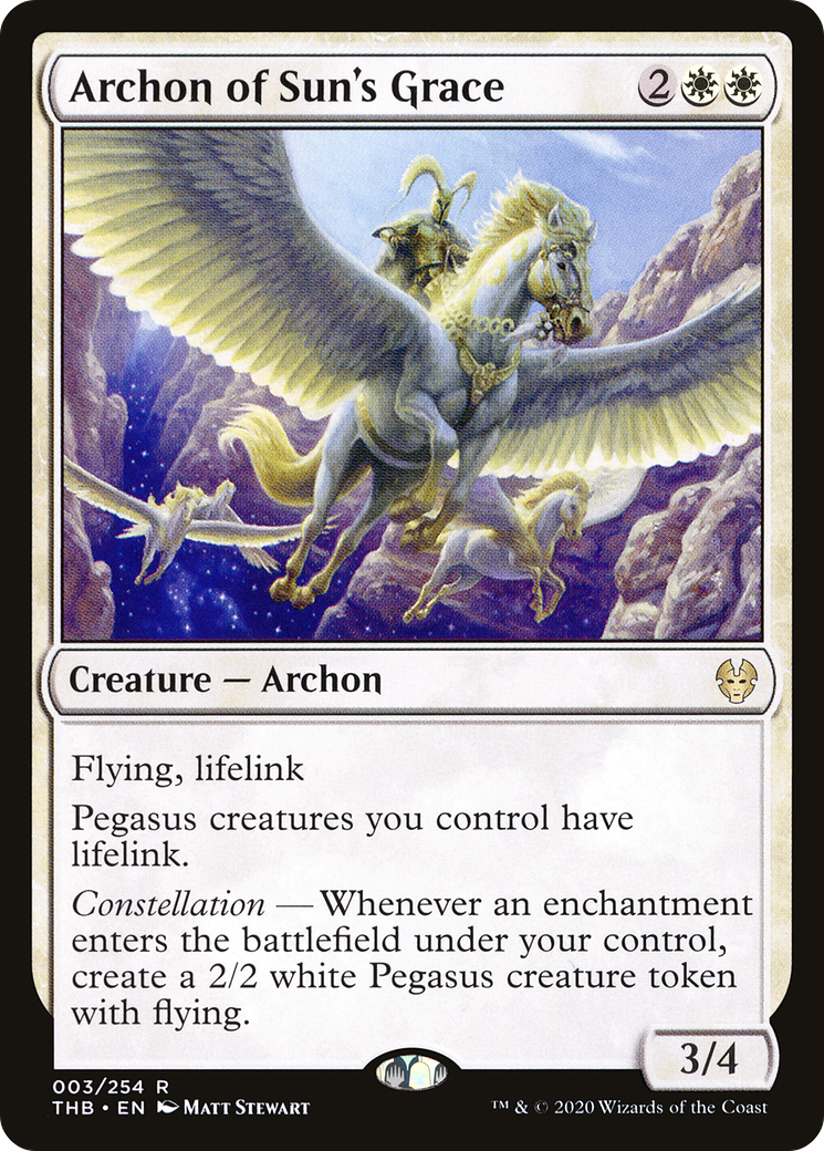 Archon of Sun's Grace (3) (Theros Beyond Death)
