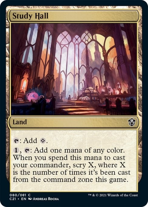 Study Hall (80) (Commander 2021)