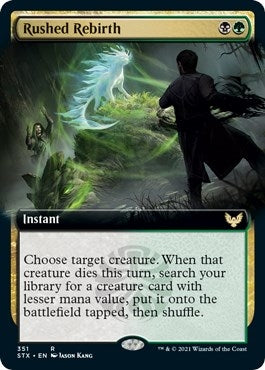Rushed Rebirth (Extended Art) (351) (Strixhaven: School of Mages)