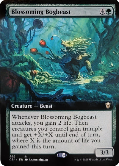 Blossoming Bogbeast (Extended Art) (386) (Commander 2021)