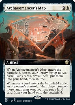 Archaeomancer's Map (Extended Art) (339) (Commander 2021)