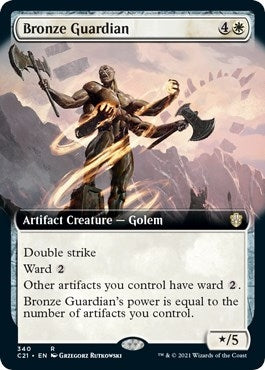 Bronze Guardian (Extended Art) (340) (Commander 2021)