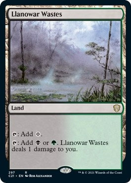 Llanowar Wastes (297) (Commander 2021)