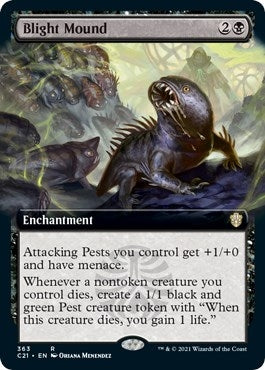 Blight Mound (Extended Art) (363) (Commander 2021)